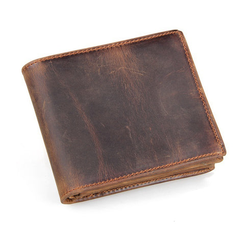 Men Luxury Horse Leather Wallet