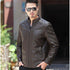 Men's Oblique Zipper Winter Down Biker Jacket
