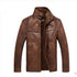 Men's Oblique Zipper Winter Down Biker Jacket