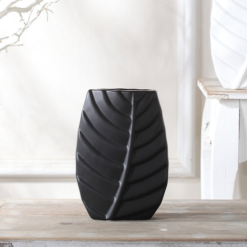 Modern Leaves Shape Ceramic Vase