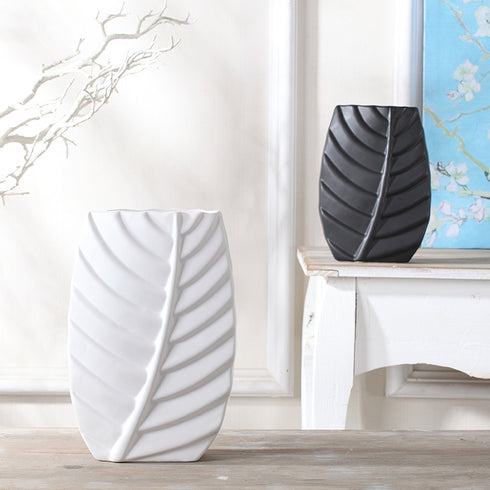 Modern Leaves Shape Ceramic Vase