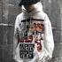 Men's White Hip Hop Hoodie Streetwear Hoodies