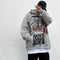 Men's White Hip Hop Hoodie Streetwear Hoodies