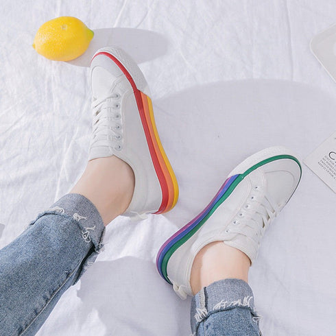 Rainbow Canvas Shoes