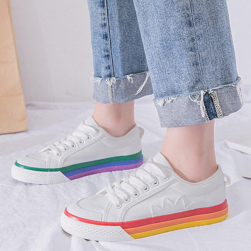 Rainbow Canvas Shoes