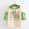 Kids Dinosaur Print Color-Block Sleeves