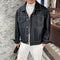 Men's Loose Lapel Casual Leather Jacket