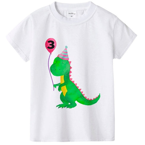 Children's Dino Round Neck Short Sleeve