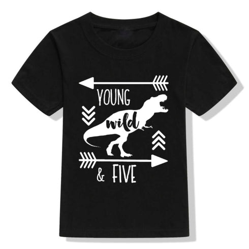 Children's Wild Dino Half Sleeve Shirt