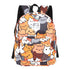 Cat Pattern Printed School Bag