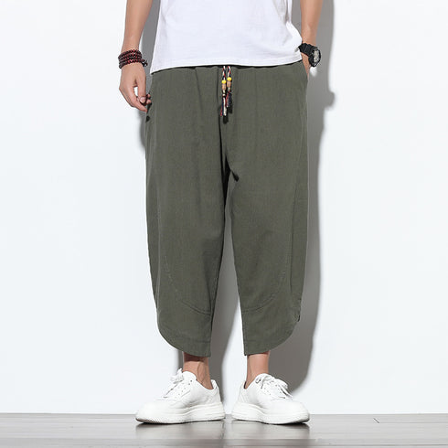 Summer Thin Linen Wide Leg Pants