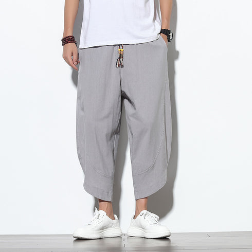 Summer Thin Linen Wide Leg Pants