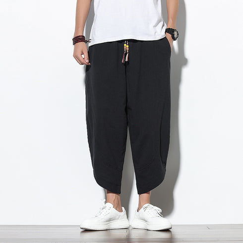Summer Thin Linen Wide Leg Pants