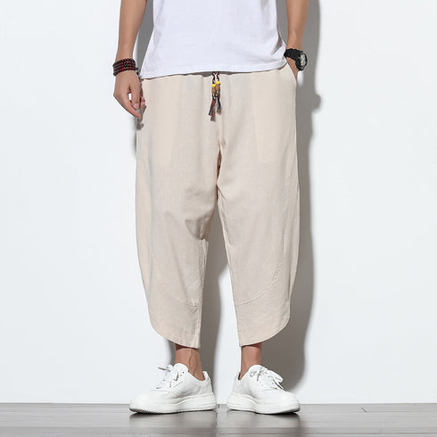 Summer Thin Linen Wide Leg Pants