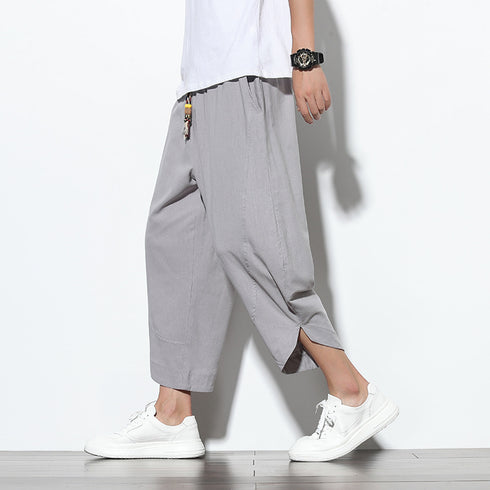 Summer Thin Linen Wide Leg Pants