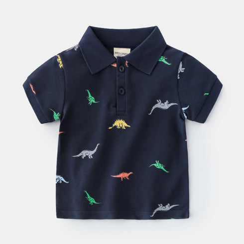 Toddler's Dino Half Sleeve Shirt