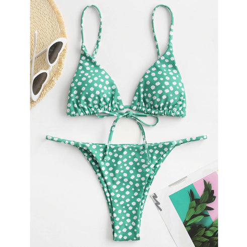 Halter Tie Dye Bikini Set