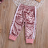 Kid's Velvet Sweatshirt Trousers Tracksuit Sets