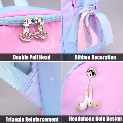 Girly Pink Heart Backpack