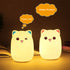 Cartoon silicone clapping lamp