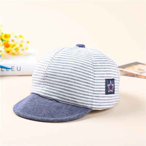 Striped Cotton Baby Cap