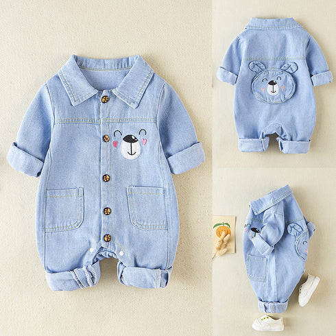 Baby Newborn Denim Jumpsuit