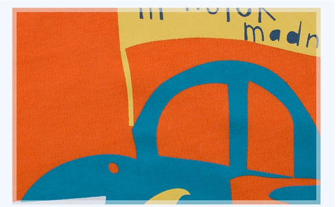 Kids Print Round Neck Short Sleeve T-shirt