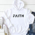 Faith Letter Print Unisex Hoodies