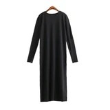 Women's Casual Wear Black Long Dresses