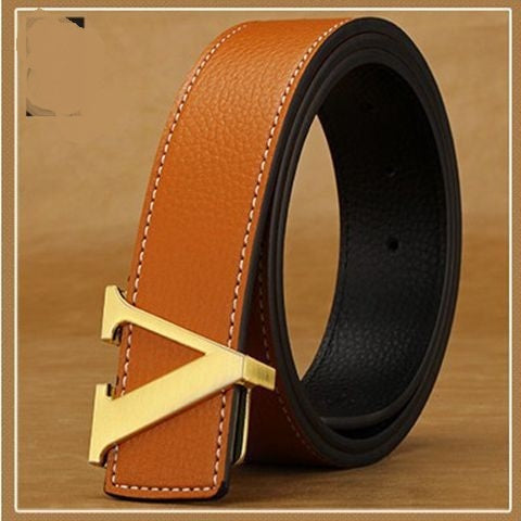 "V" Letter belt men