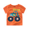 Kids Print Round Neck Short Sleeve T-shirt
