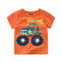 Kids Print Round Neck Short Sleeve T-shirt