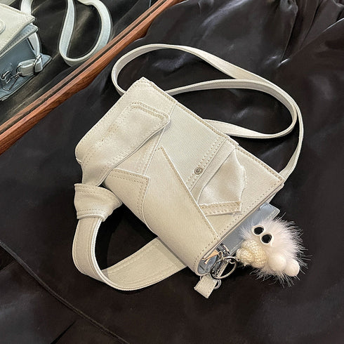 Denim Small Western Style Shoulder Messenger Bag