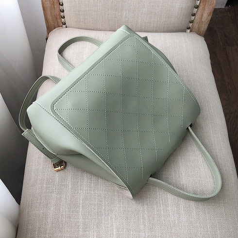 Checked fashion Pastel Backpacks