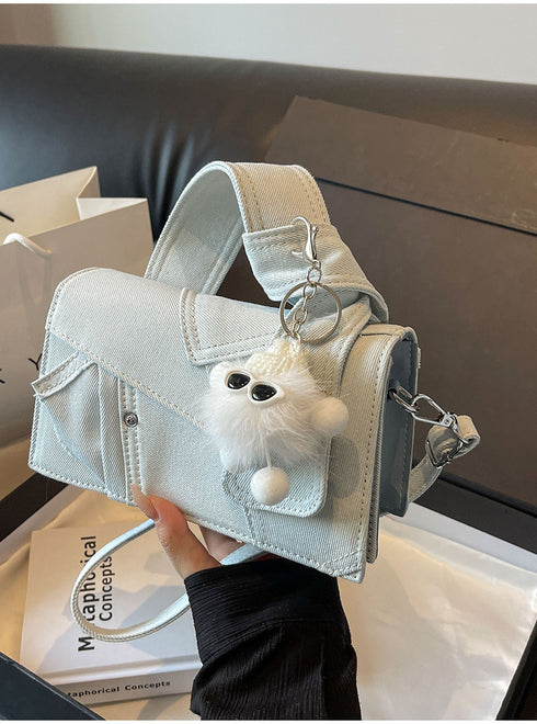 Denim Small Western Style Shoulder Messenger Bag