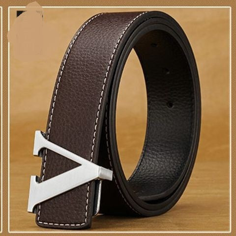 "V" Letter belt men