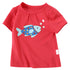 Cartoon Pattern Stitching Baby Short-Sleeved T-Shirt
