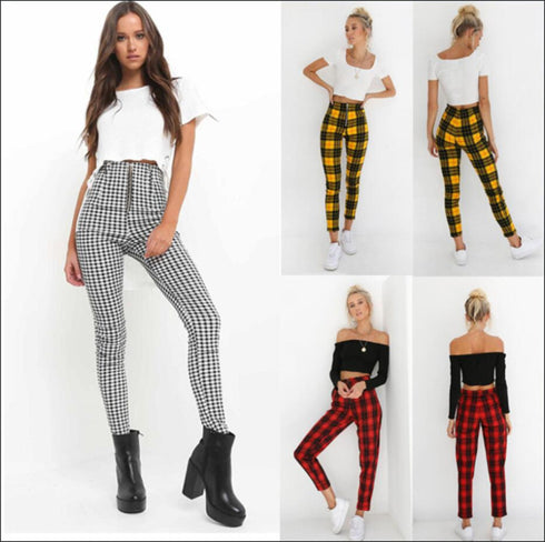 Women's Checked Leggings