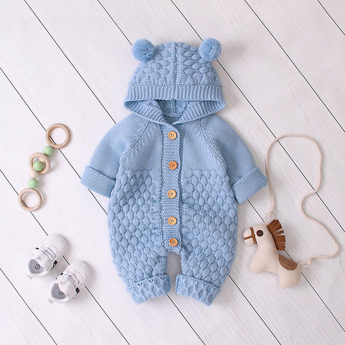 Baby's Soft knitted jumpsuit