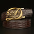 Crocodile Buckle Belt Made of pure Cowhide