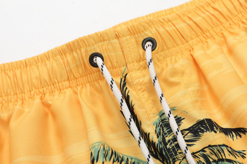 Coconut Pattern Beach Shorts For Men