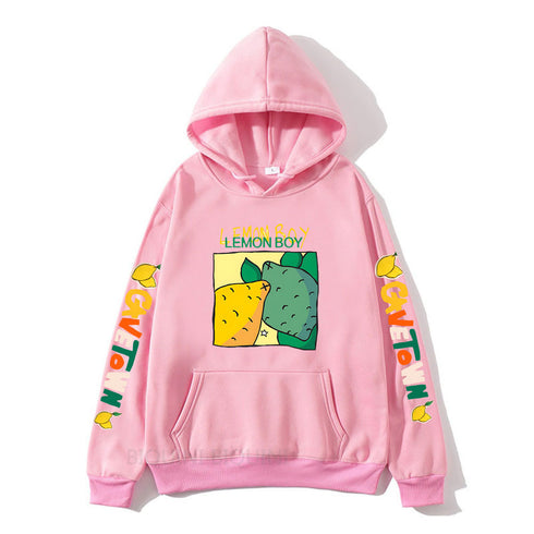 Cavetown Lemon Boy Cartoon Print Hoodies