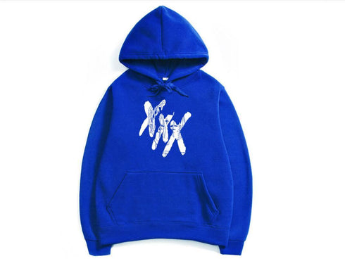 Triple Cross Plush Hooded sweater