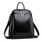 Letter V Leather Backpack