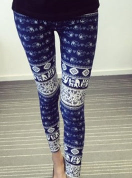 Elephant Mandala Leggings for Ladies