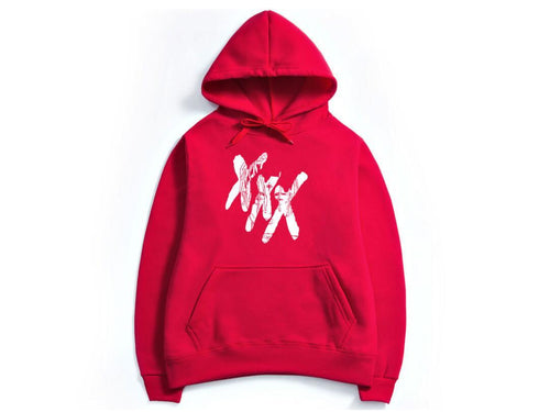 Triple Cross Plush Hooded sweater