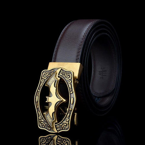 Men's Casual Bat Buckle Belt Antique