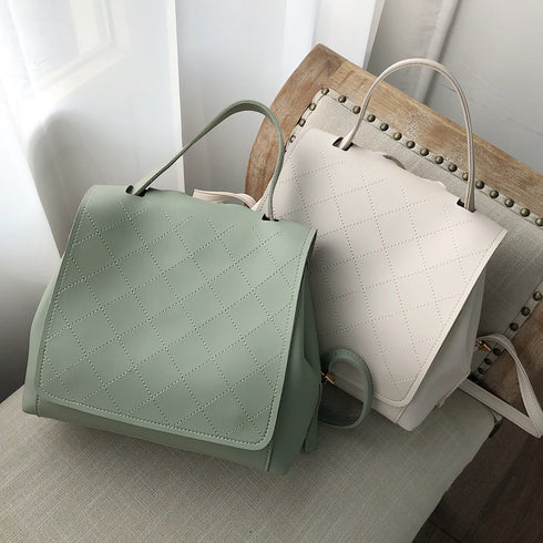 Checked fashion Pastel Backpacks