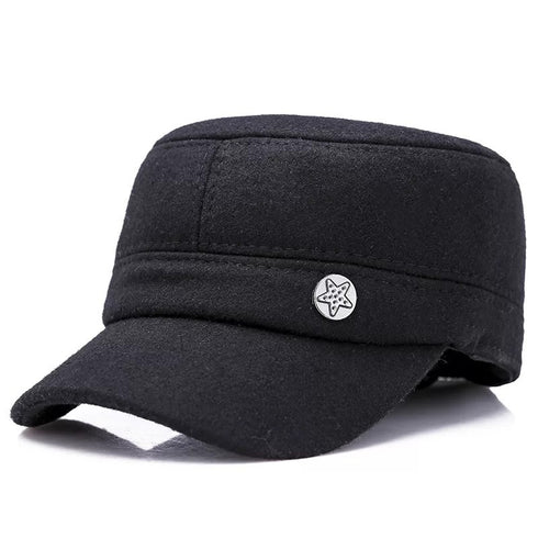 Flat top men's cap