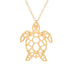 Jewelry Hollow Turtle Necklace